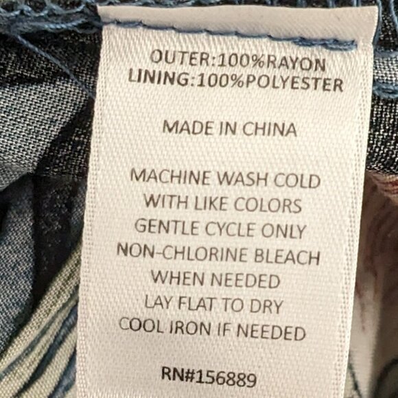 Girl's PEYTON BRE; Blue Floral Strapless Jumpsuit; Halter Strap; Size 14 - Picture 5 of 5